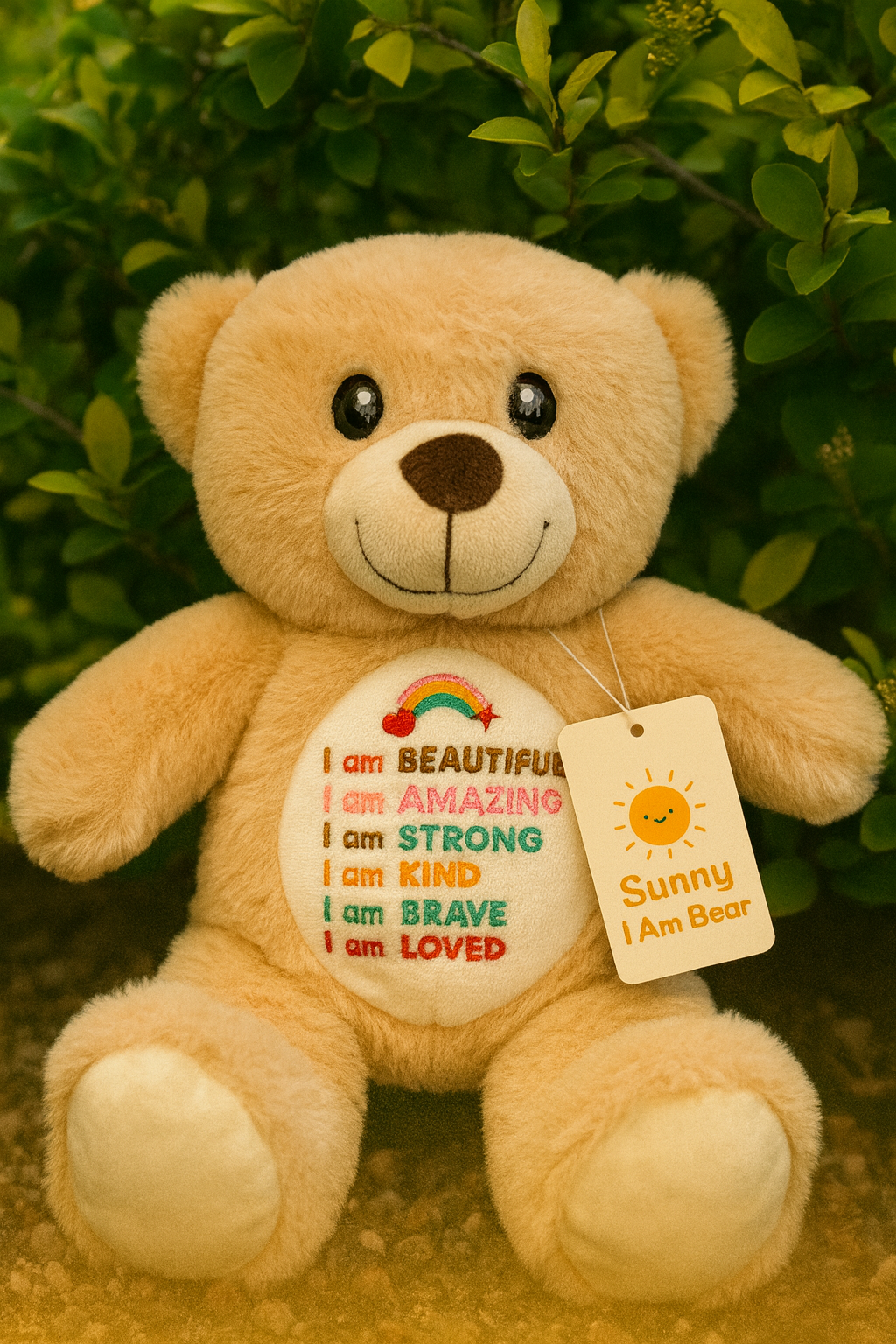 Sunny I Am Bear Affirmation Teddy Bear