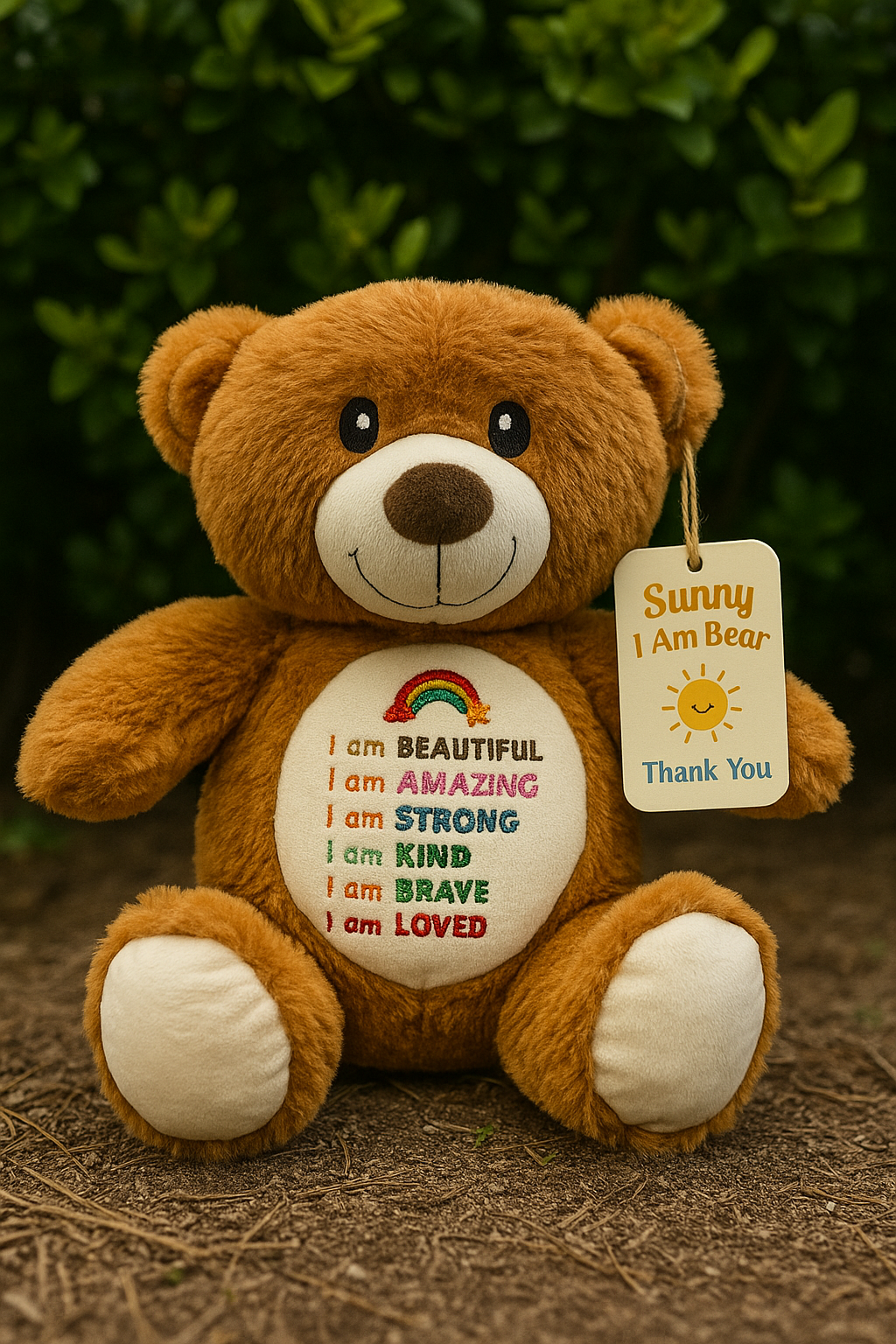 Sunny I Am Bear Affirmation Teddy Bear