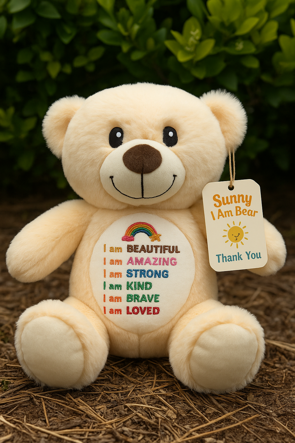 Sunny I Am Bear Affirmation Teddy Bear